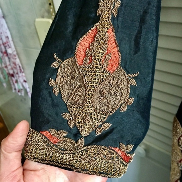 {Wasim Khan} Indian Bohemian Embroidered Dress, S - Picture 3 of 8